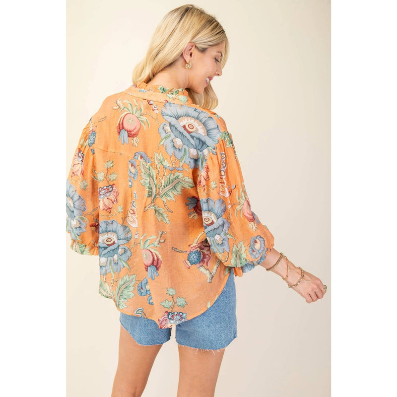 Printed Floral Top