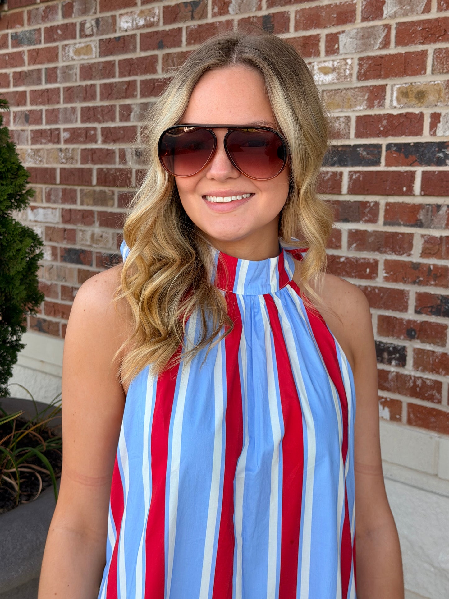Patriotic Strip Mini Dress