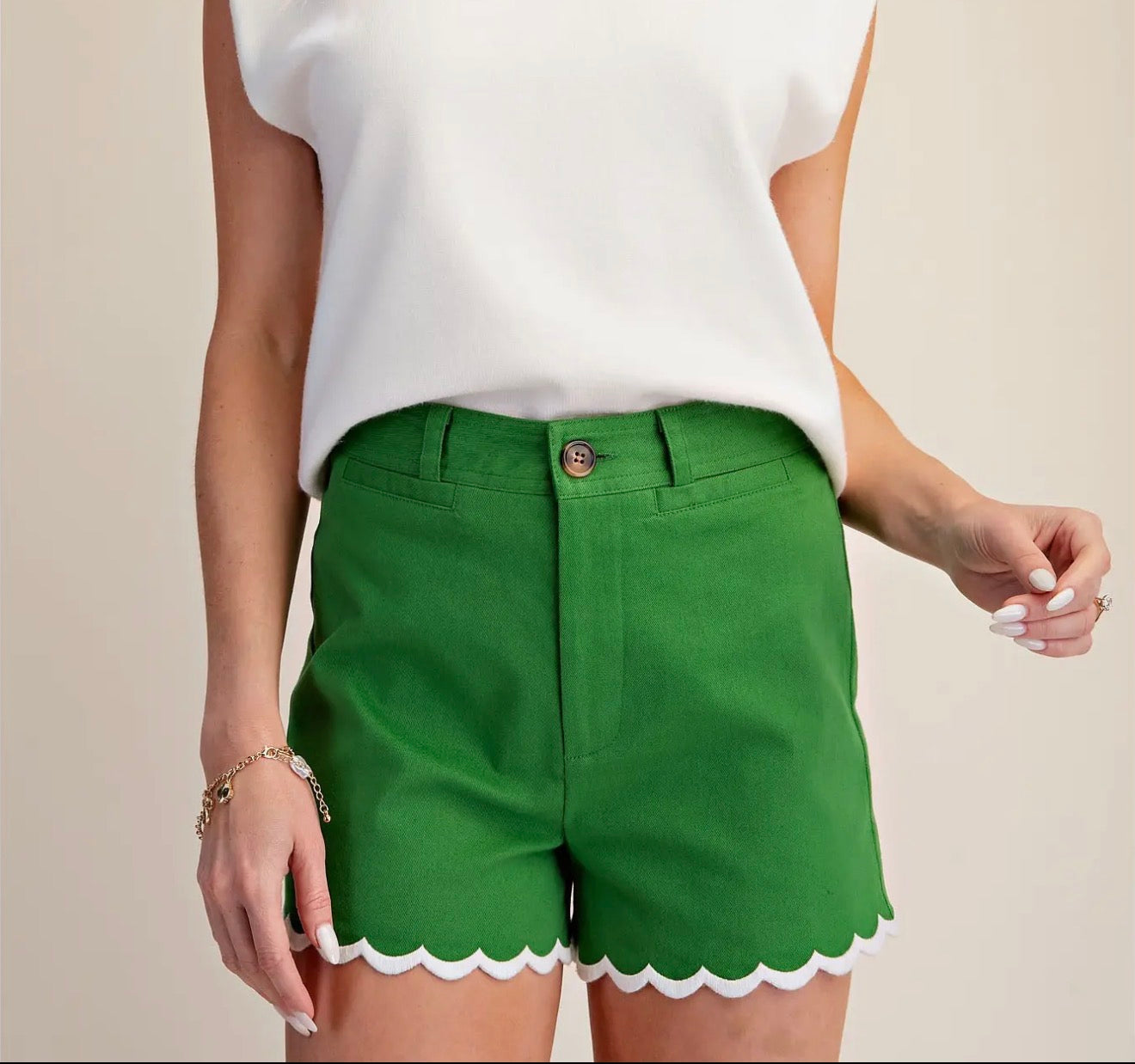The Kelly Scalloped Shorts
