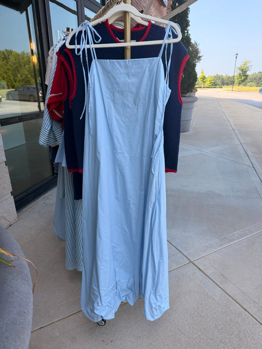 Bubble hem maxi dress