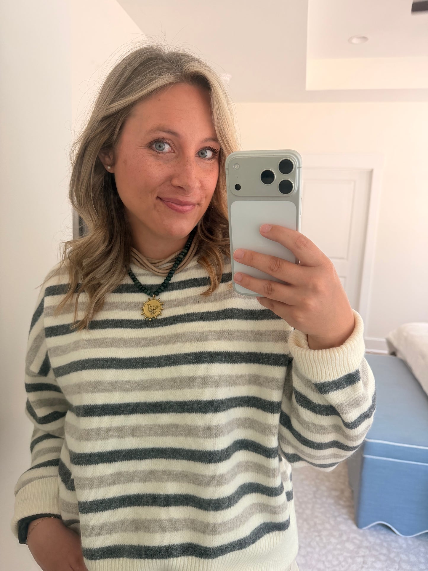 Neutral Stripped Cozy Sweater
