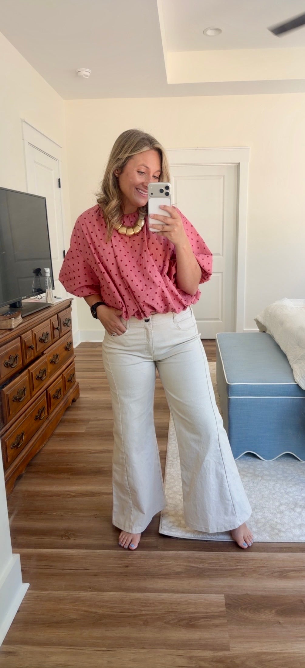 Polka Dot bubble top