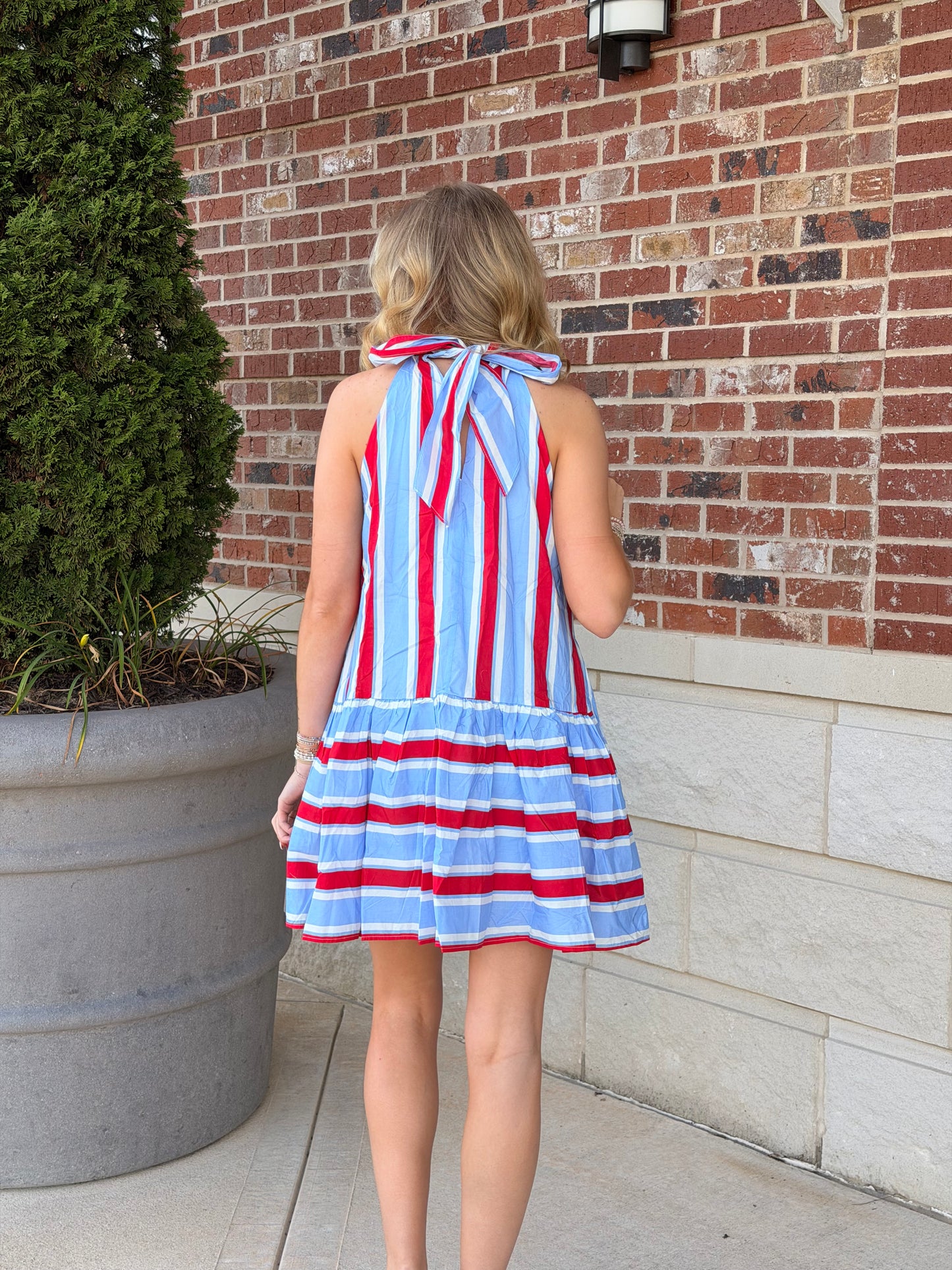 Patriotic Strip Mini Dress