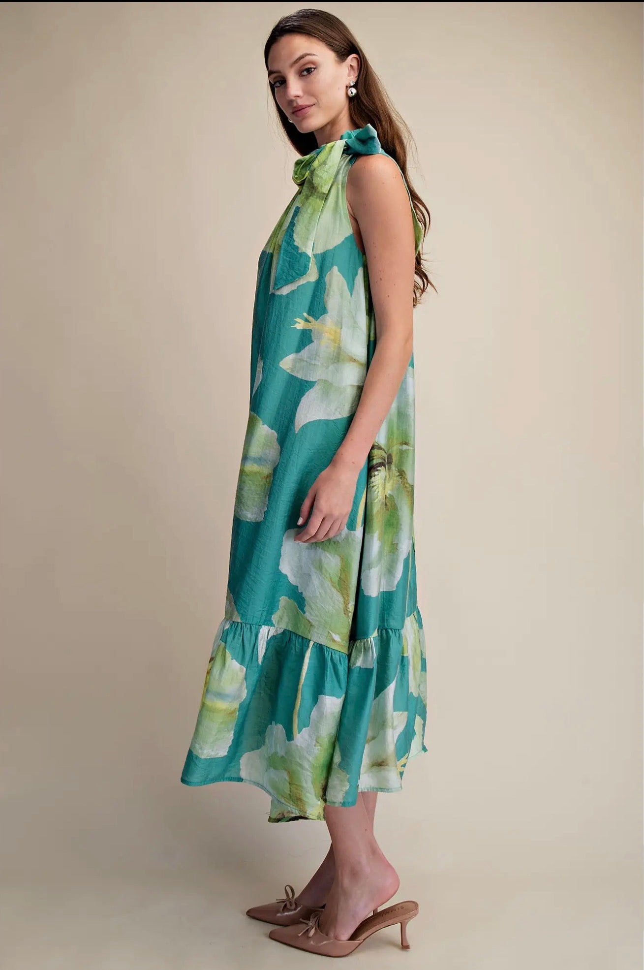 The Flowy Floral Midi Dress