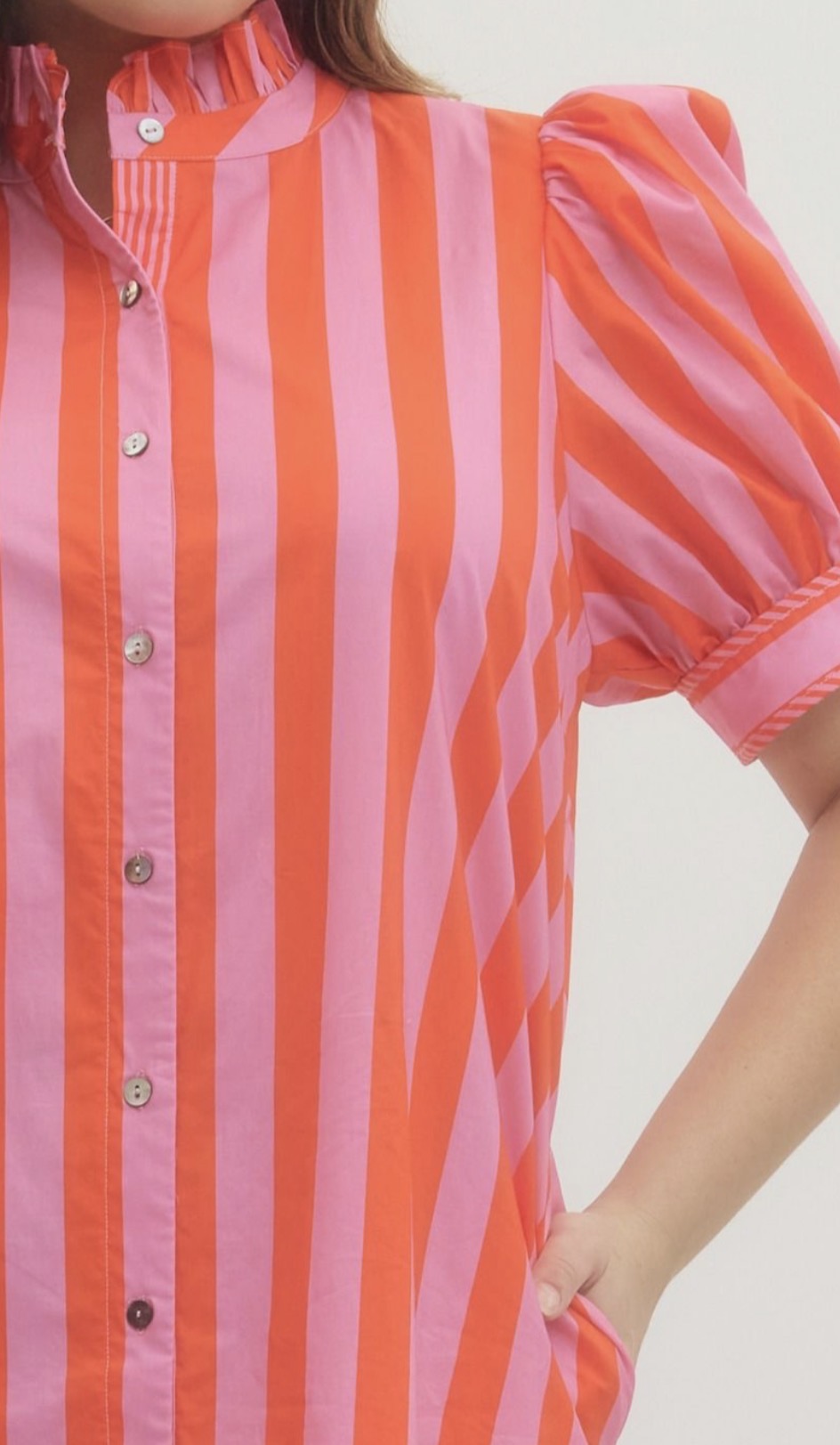 Sweet Summer Striped Dress- PLUS