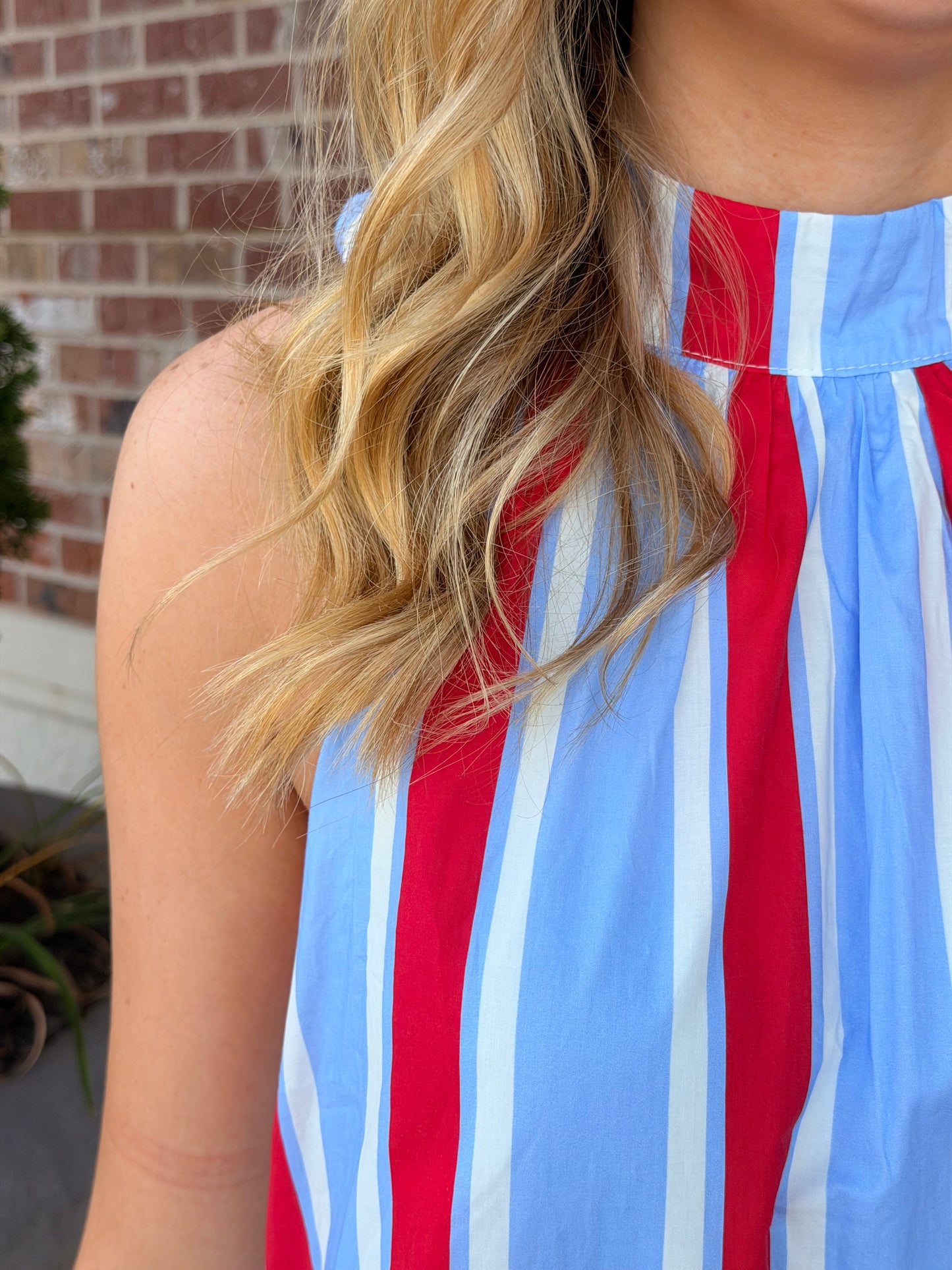Patriotic Strip Mini Dress