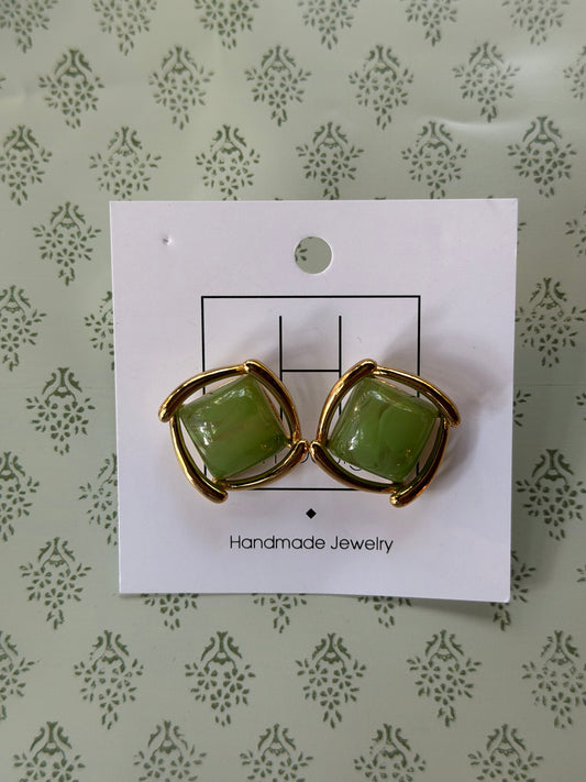 HD green earrings