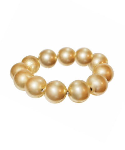 Worn Gold Ball Bracelet