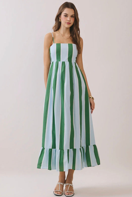 Beach Stripe Midi dress