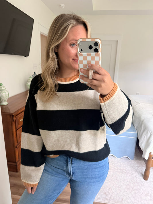 Black stripped long sleeve