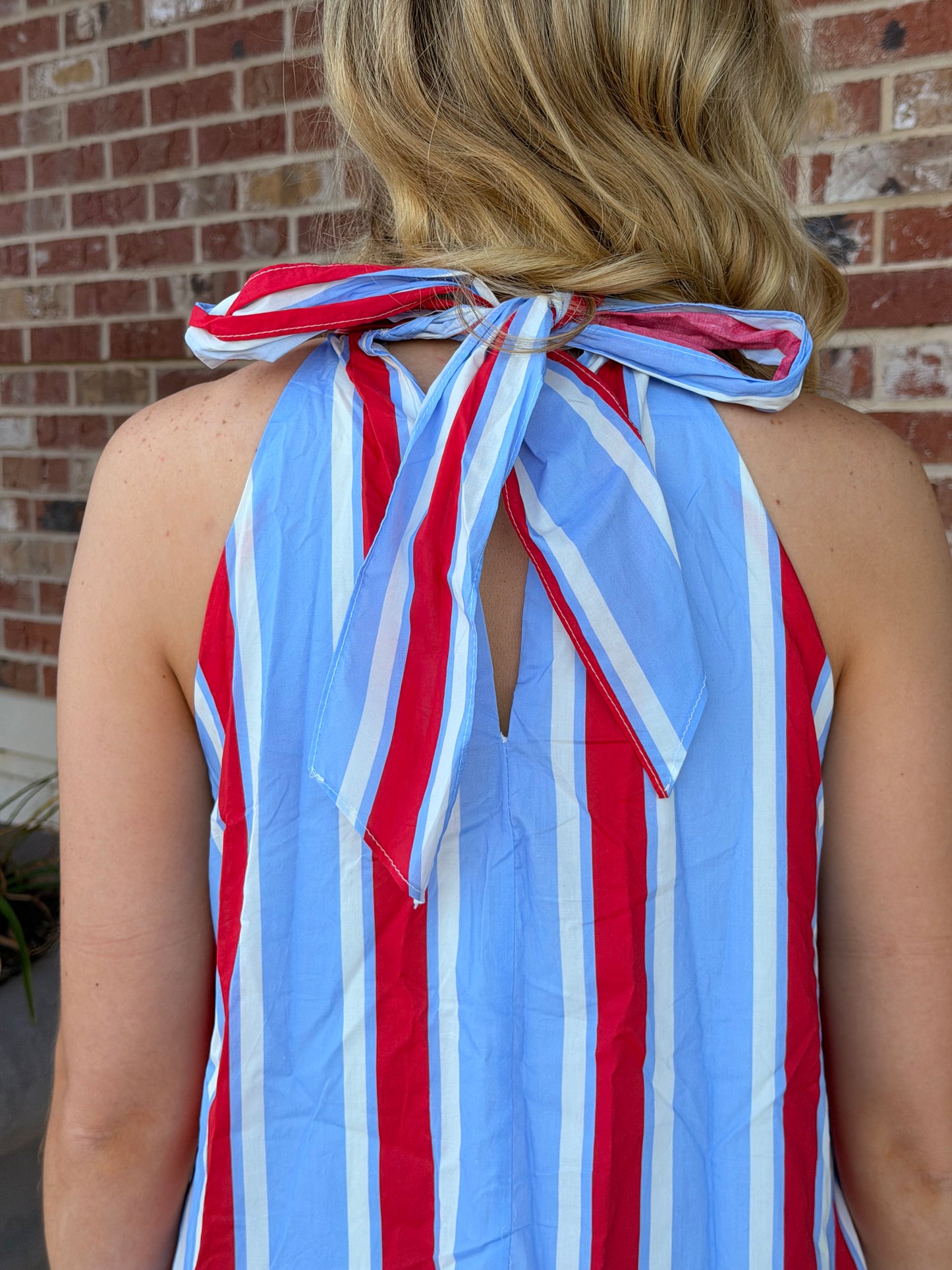 Patriotic Strip Mini Dress
