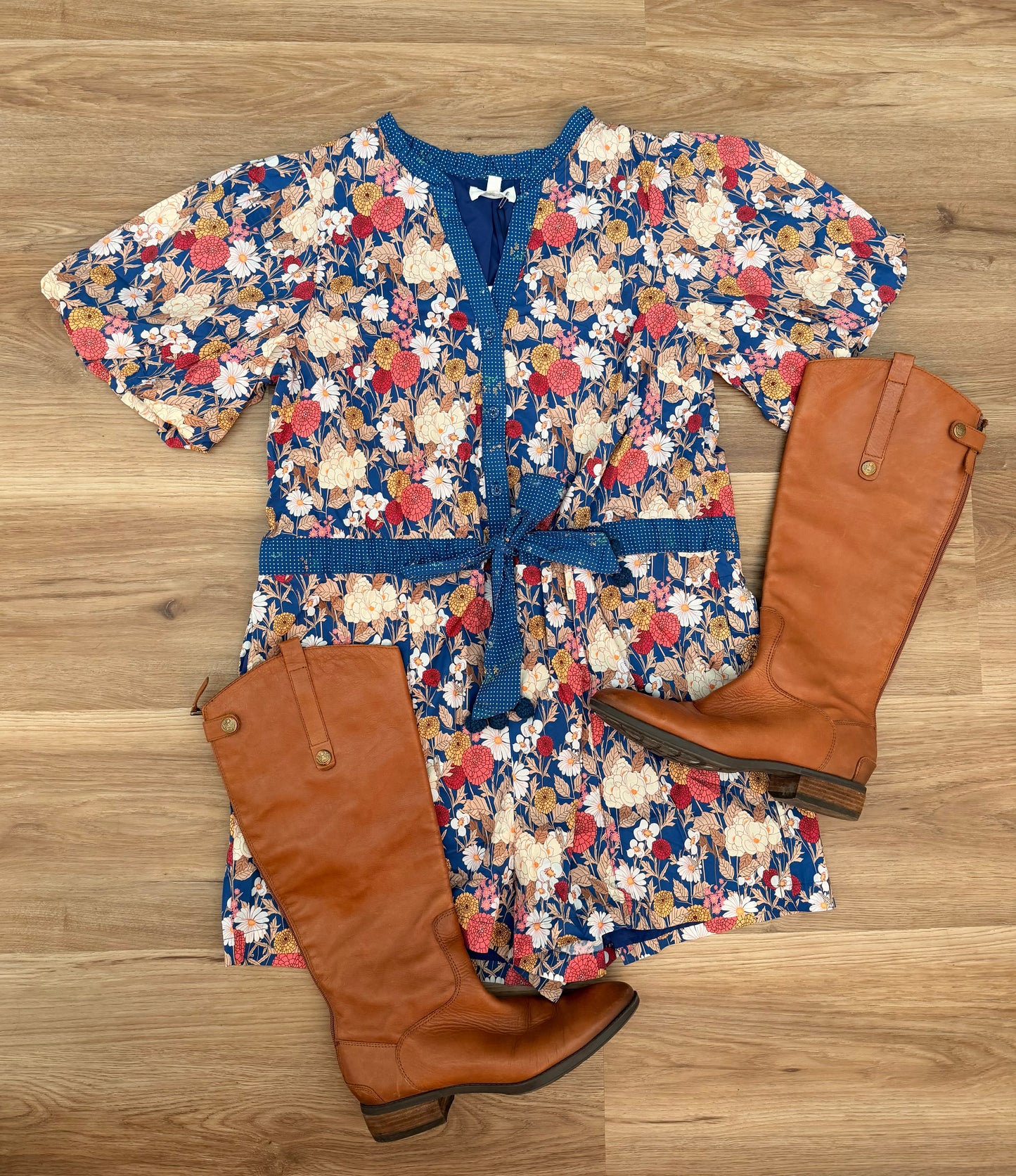 Fall Floral Romper