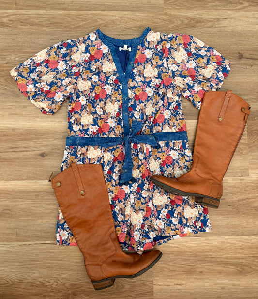 Fall Floral Romper