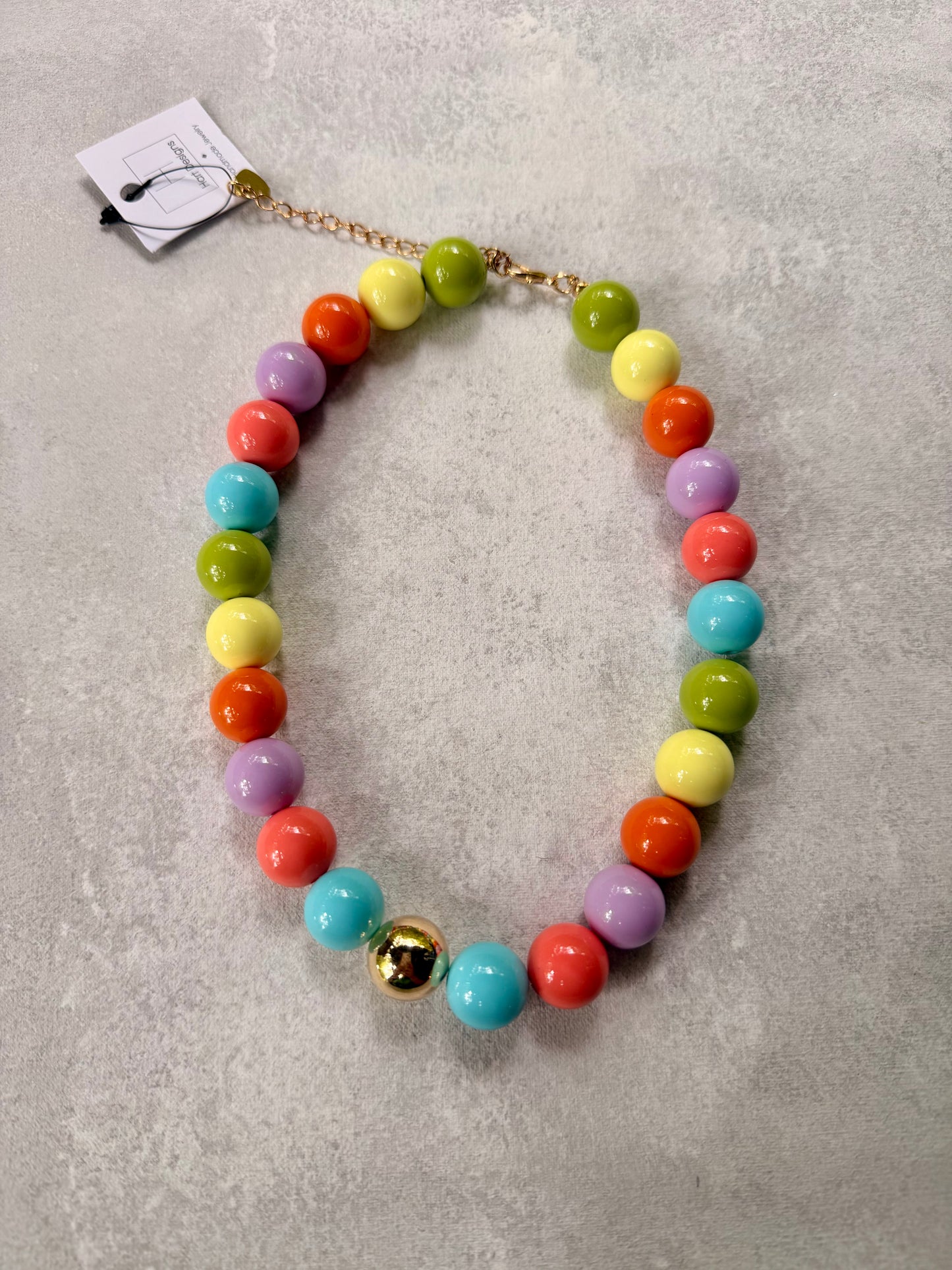 Hart Design Multi Colored Bead Necklace