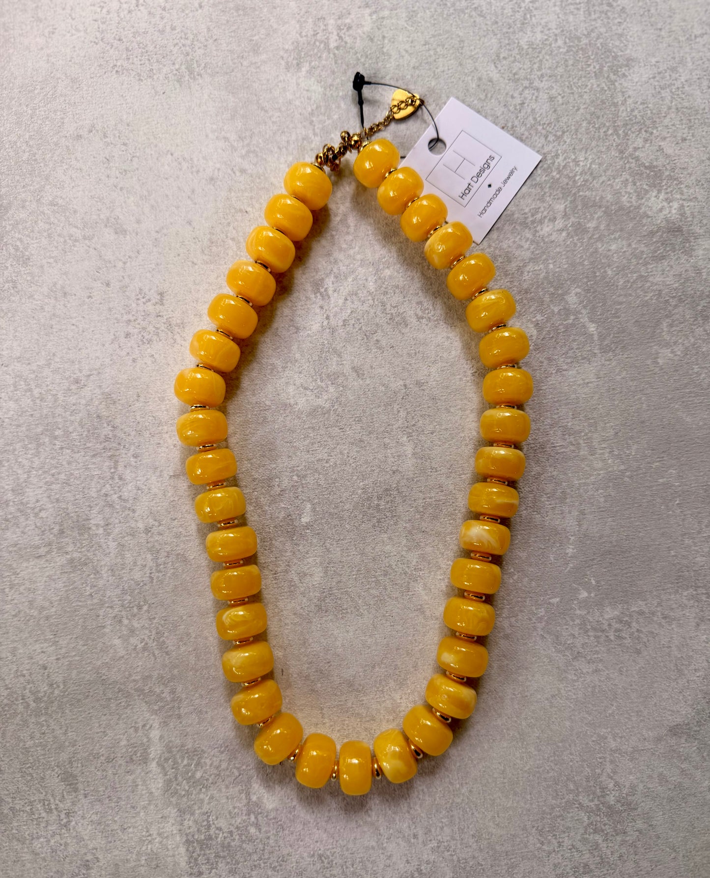 Hart Designs Bead Necklace- Yellow