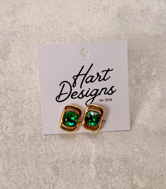 Hart Designs Emerald Green Earrings