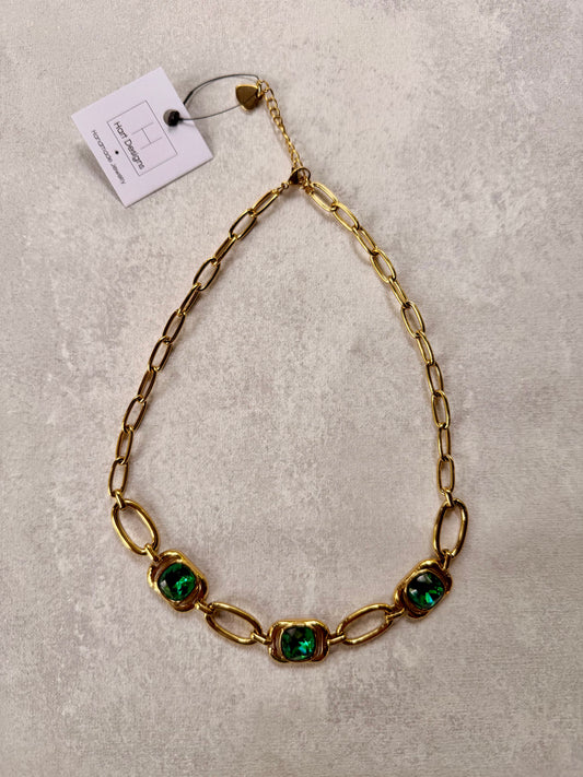 Hart Design Emerald Sone Necklace
