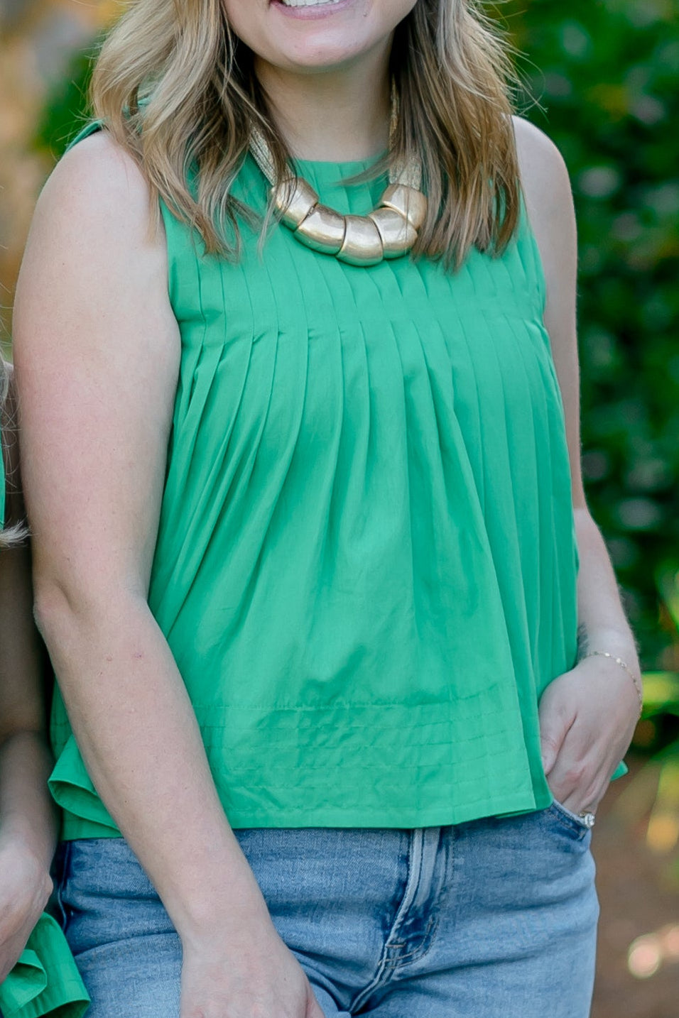 Pleated Tank Top
