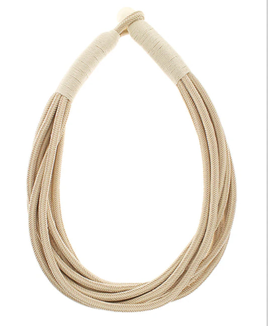 Rope Necklace in Tan