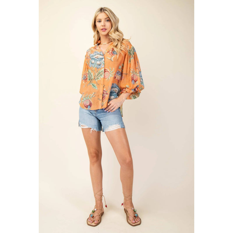 Printed Floral Top